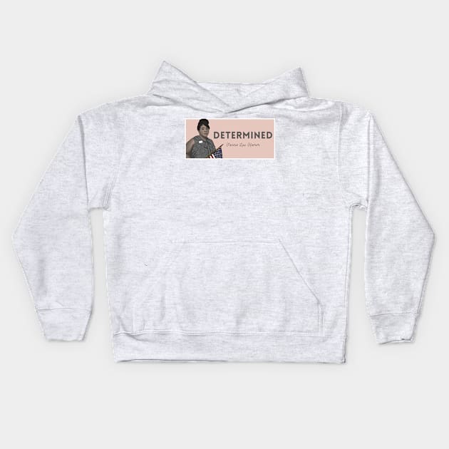 Historical Figures: Fannie Lou Hamer: "Determined" Kids Hoodie by History Tees